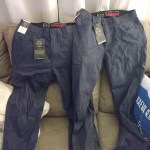 Wrangler Blue Cargo Pants Durable Relaxed Fit